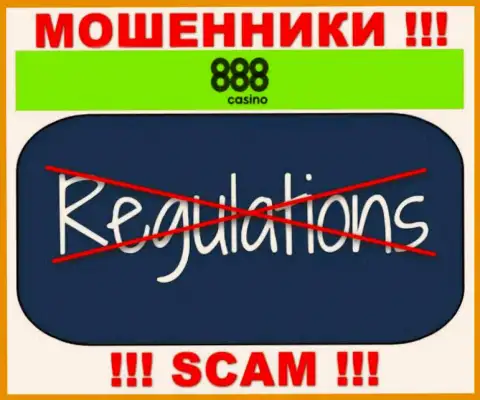 Деятельность 888Casino ПРОТИВОЗАКОННА, ни регулятора, ни лицензионного документа на осуществление деятельности НЕТ
