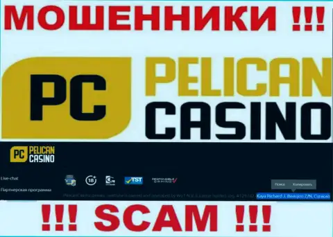 PelicanCasino Games - это интернет ворюги ! Скрылись в оффшорной зоне по адресу Кая Ричард Дж. Божон З/Н, Кюрасао и воруют депозиты людей