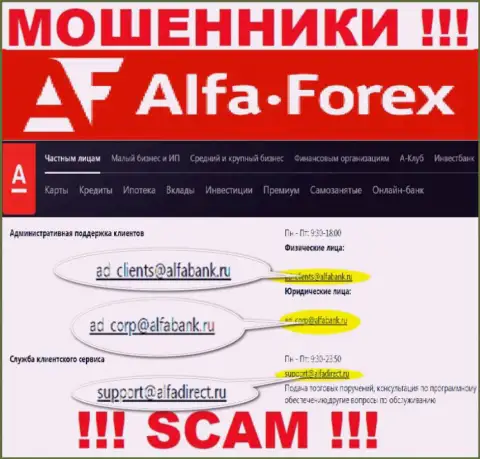 Не вздумайте контактировать через адрес электронного ящика с компанией Alfa Forex - это МОШЕННИКИ !