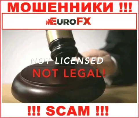 Информации о лицензии Euro FX Trade у них на веб-ресурсе нет - это РАЗВОДИЛОВО !!!