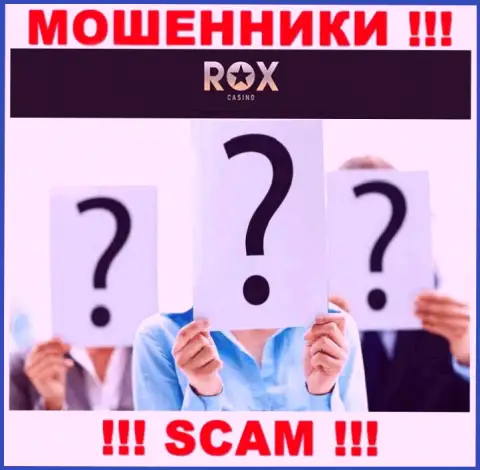 Rox Casino предоставляют услуги однозначно противозаконно, сведения о руководителях прячут