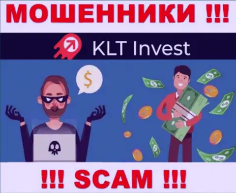 Не нужно погашать никакого налогового сбора на доход в KLTInvest Com, ведь все равно ни рубля не позволят забрать
