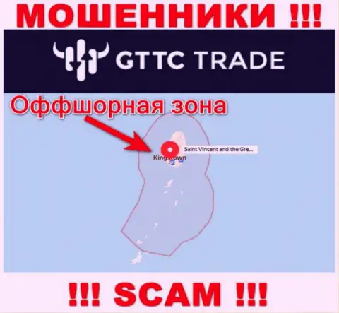 ЖУЛИКИ GT-TC Trade зарегистрированы невероятно далеко, на территории - Saint Vincent and the Grenadines