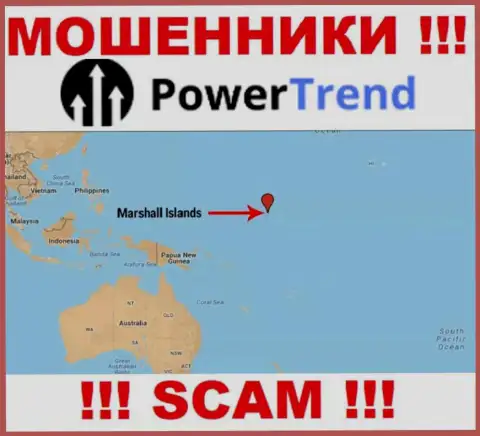 Организация Power Trend зарегистрирована в оффшоре, на территории - Marshall Islands