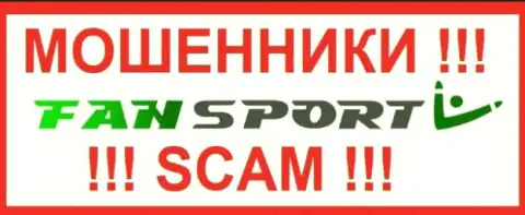 Логотип МОШЕННИКА Fan-Sport Com