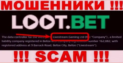 Вы не сможете сохранить собственные вложенные деньги связавшись с конторой Loot Bet, даже в том случае если у них имеется юридическое лицо Livestream Gaming Ltd
