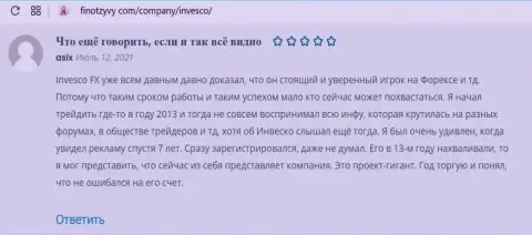 Хорошие отзывы трейдеров ФОРЕКС брокера INVFX на веб-портале ФинОтзывы Ком