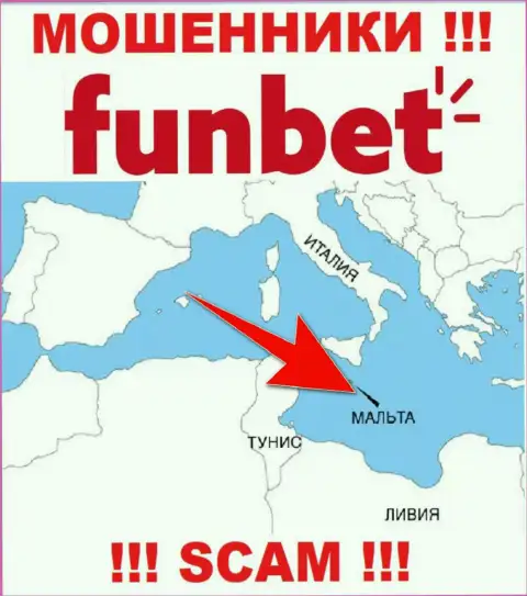 Компания ФунБет Про - это мошенники, отсиживаются на территории Malta, а это офшорная зона