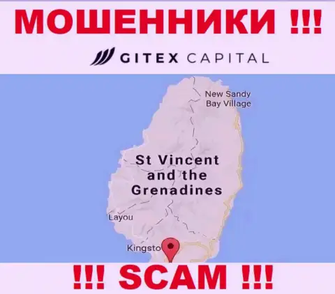 На своем сайте ГитексКапитал указали, что они имеют регистрацию на территории - Сент-Винсент и Гренадины