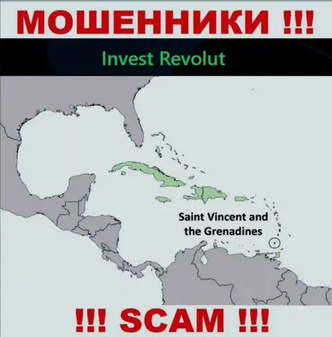 Инвест-Револют Ком зарегистрированы на территории - St. Vincent and the Grenadines, остерегайтесь работы с ними