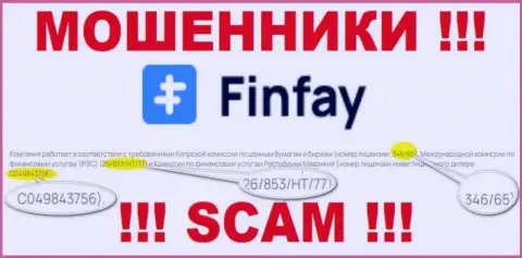 На сайте ФинФей представлена их лицензия, но это настоящие мошенники - не надо верить им
