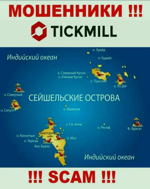 С конторой Tickmill не стоит взаимодействовать, место регистрации на территории Сейшельские острова