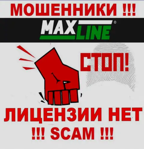Согласитесь на совместную работу с компанией Max Line - останетесь без денежных вложений !!! Они не имеют лицензии на осуществление деятельности