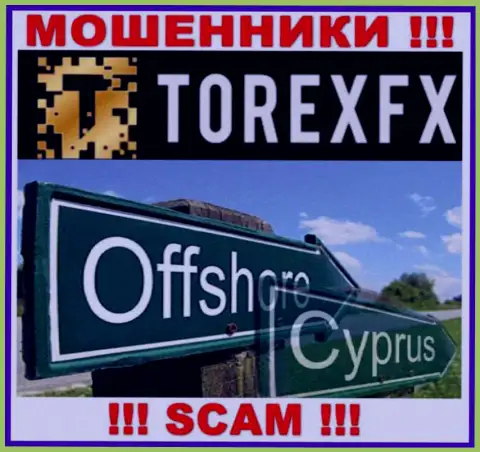 Официальное место регистрации ТорексФХ Ком на территории - Кипр